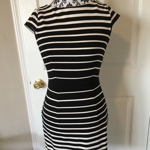Striped short sleeve dress
